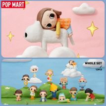 POP MART Nyota's Fluffy Life Series Mystery Box 1PC/12PCS POPMART Blind Box Figurka akcji Śliczna zabawka Prezent urodzinowy