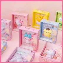 Sanrio Mini-Dekompressions-Notizbuch, Kawaii Cinnamoroll Kuromi, niedliche kreative Malseite, tragbar, Schulbedarf, Mädchen-Geschenk