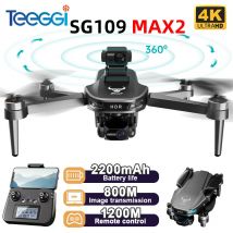 Teeggi SG109 MAX2 Mini drone con giunto cardanico stabilizzato a 3 assi 360 °   Laser per evitare ostacoli RC Quadcopter Motore brushless GPS C0.Drone