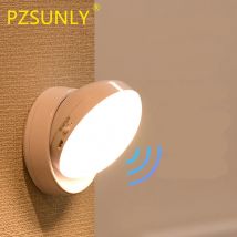 PZSUNLY Schrankleuchte, Bewegungsmelder, LED-USB-LED für Heimbeleuchtung, Schlafzimmer, Schrank, Kleiderschrank, Schranklampe, wiederaufladbare Lichter
