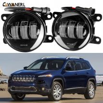 2 pezzi LED fendinebbia per Jeep Cherokee KL 2014 2015 2016 paraurti anteriore auto fendinebbia DRL ambra bianco 30W 4000LM 12V