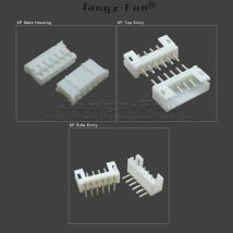 100 Stück 6P JST PH 2.0 Stecker 2,0 mm Rastermaß 6-polige männliche und weibliche Gehäuse-Header-Anschlüsse Elektrokabel Elektrischer Kabelstecker