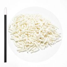 500 szt. Jednorazowa szczoteczka do ust bawełniana główka wymienna do aplikatora szminki narzędzie do makijażu do przedłużania rzęs