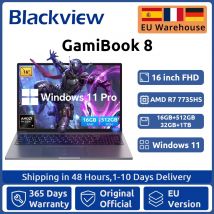 Blackview ‎ Laptop GamiBook 8 AMD R7 7735HS 16 cali 5000MAH 16GB LPDDR5 RAM 512GB ROM Windows 11Pro BT5.2 Wifi 6 Podświetlana Klawiatura