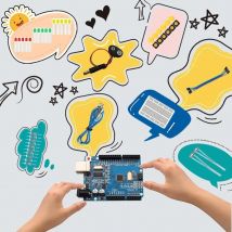 DIY elektronisches Starter-Kit für UNO R3 12-in-1 programmierbare technische Codierung Bildung STEAM Arduino Platinenelektronik