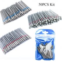 50pc Diamant Nagel bohrer Nagel haut sauber Bit Set Fräser für Maniküre Elektro schneider Bits Zubehör abgestorbene Haut entfernen Werkzeug