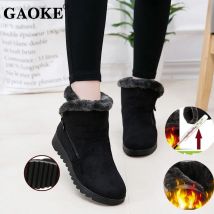 2023 Woman Shoes Woman Winter Snow Boots Warm Ankle Boots Platform Rubber Female Boots Winter Snow Footwear Lady Low Heel Shoes