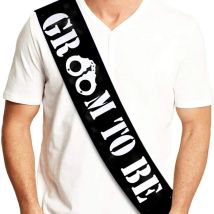 Groom to Be Sash Funny Wedding engagement Bachelor party Photo props Gift Idea from Bride Best Man Groomsmen Mother of The Bride