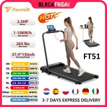Formill FT51 Tapis roulant 2 in 1, tapis roulant elettrico con velocità massima 1-10 km/h, installazione gratuita, tapis roulant da corsa per la casa