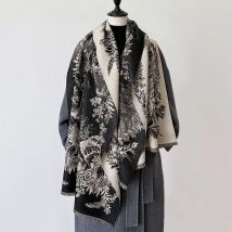 Winter Design Pashmina Decke Kaschmir Schal für Frauen Warme Dicke Tücher und Wraps Poncho Weibliche Bufanda Echarpe Quaste Schalldämpfer