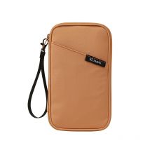 Borsa portaoggetti per portafoglio porta passaporto con blocco RFID per famiglia - Organizzatore di documenti da viaggio con custodia per carte di credito Borsa da viaggio essenziale