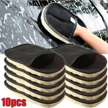 1/10Pcs Auto Reinigung Schwamm Handschuh Auto Polieren Waschen Mitt Handschuhe Mikrofaser Waschen Für Automotive Küche Häuser Reiniger wolle