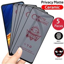 1-5PCS Protezioni per lo schermo privacy in ceramica opaca per Samsung S25 Ultra S24 FE S23 Plus A25 A24 A15 A56 A55 A16 A35 A36 A26 S21 S20