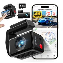 REDTIGER Dash Camera Anteriore e Posteriore 4k Dash Cam Drive Recorder per WiFi GPS Car Dvr per 24H Modalità Parcheggio Scatola Nera per Auto