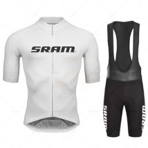 2023 Sram Cycling Jersey Sets Summer Short Sleeve Bicycle Breathable Men's MTB Bike Clothing Maillot Ropa Ciclismo Uniform Suit