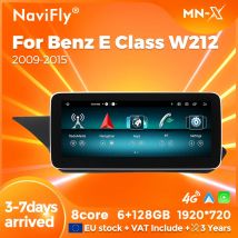 NaviFly-REPRODUCTOR Multimedia para coche, Android 14, 4G, LTE, CarPlay, todo en uno para Mercedes Clase E, W212, S212, Android Auto, Apple CarPlay