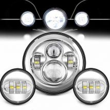 7-calowy reflektor LED + 4,5-calowe światła przeciwmgielne 7-calowy pierścień montażowy wspornika do Harley Touring Electra Glide Road King przemieszczanie się po ulicy