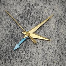 NH34 Watch Hands Curved Pointer Four - Needle Silver/ Blue/ Gold Seconds Without Luminous Watch Accessories for NH34 Movement