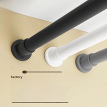 No-Drill Adjustable Clothesline Rod Curtain Pole Batoom Clothes Drng Ra Balcony Top Mount Fixed Clothesline Rod