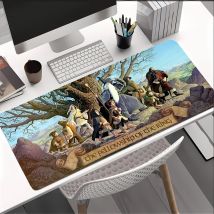 T_the L_lords of the R_rings Mauspad, rutschfeste Gaming-Maus mit Gummikante, kabellose Maus, 1000 x 500 mm, Schreibtischunterlage, Mauspads mit Verriegelung, Spielpla