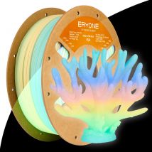 Eryone 1 kg Glow In The Dark PLA-Filament Premium 3D-Druck 1,75 mm (absorbiert Sonnenlicht oder Tageslicht), Pla-Filament, leuchtet im Dunkeln