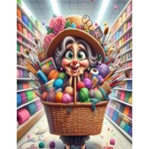 AB Diamant Kreuzstich Cartoon Oma 5D DIY Diamant Stickerei Strass Malerei Diamant Malerei