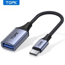 Cavo TOPK da USB C A USB A Dapter OTG tipo C maschio A USB 3.0 2.0 femmina cavo per adattatore