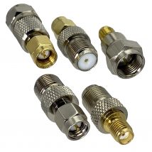 1 pz adattatore F TV a SMA maschio spina e Jack femmina connettore coassiale RF dritto per terminali del cavo dell'antenna