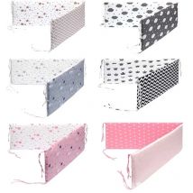 Lettino culla paraurti neonati barriere circostante cerniera cotone letto recinzione treccia neonato Anti-collisione protezione culla decorazione della stanza