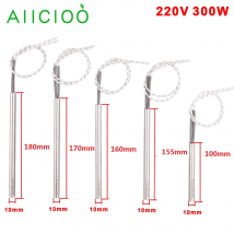 Riscaldatore a cartuccia per accenditore a pellet elettrico 220v 300w Candela incandescente Parti per stufa a legna 100/155/160/170/180 Elemento riscaldante per avviamento antincendio