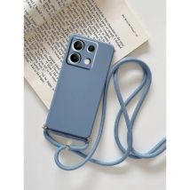 Soft Silicone Crossbody Lanyard Case For Xiaomi 14T Pro 15 Ultra Lens Protection TPU Shockproof Cover For Mi 15T Pro 13T 12T 11T