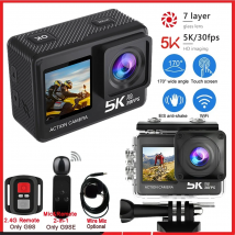 Kamera sportowa 5K 4K 60FPS 50MP 2.0 Dotykowy Ekran EIS Przedrekordowanie Mikrofon Bezprzewodowy Wi-Fi 170D DVR Webcam Wodoodporna 30M Zoom 5X
