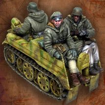1/35 Panzerbesatzungssoldatenset aus dem Zweiten Weltkrieg, Soldat aus Kunstharzmodellfigur, Militärthemen des Zweiten Weltkriegs, unmontierter und unbemalter Bausatz
