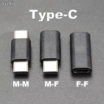 YuXi 1 sztuk USB typ C męski na żeński M-M F-F USB-C konwerter Adapter złącze dla inteligentnego telefonu dla Samsung Xiaomi Huawei