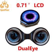 Waveshare 0,71 Zoll Double Eye Rundes LCD-Anzeigemodul Option SPI 160×160 65K Farben für Arduino Raspberry Pi ESP32 Pico STM32