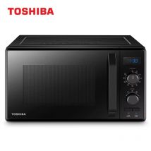 Toshiba MW2-AG23P(BK) Forno a microonde 3 in 1 con grill e piano cottura combinato, 23 L, timer a