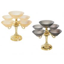 Rotierender Snack Serviert ablett Snack Display Tablett Trocken frucht Teller Lebensmittel Lagerung Veranstalter für Wohnzimmer Café Büro Küche Chip