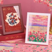 108 stücke Blumen puzzle Suzuran Desktop Ornament Puzzle Spielzeug Mädchen Geburtstags geschenk Vintage Foto rahmen Muttertag Geschenk
