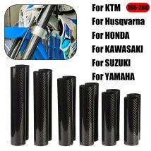 Protezioni in Fibra di Carbonio per Forcella Anteriore Moto 160-260mm per KTM Honda Yamaha Kawasaki Suzuki CRF CR YZF EXC SXF XC XCF XCW