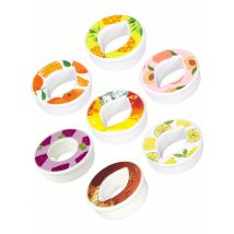 1/3/5/7PC Ovale Frutta Bevanda Sapore Pod Creativo 0 Zucchero 0 Calorie Sapore Anello Per Bottiglie di Acqua di Plastica Sport tazze di Acqua strumento