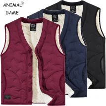Gilet invernale da uomo Giacche Capispalla impermeabile Cappotti senza maniche con bottoni Giacca calda Gilet foderato in sherpa spesso leggero casual