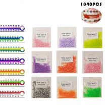 1040 teile/beutel Dental Kieferorthopädische Separator Ligatur Krawatten Gummiband Elastische Ringe Für Klammern Hosenträger Zähne Lücke Separate Spacer