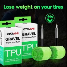 CYCLAMI 2szt Ultralekki rower szosowy MTB29 TPU Dętka Opona Francuski zawór FV 45mm Do Gravel 700C 32C 35C 37C 40C 47C Super lekki