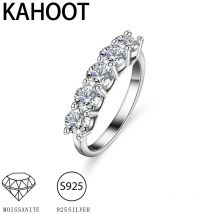S925 Silber Moissan ite Ring mit Diamanten, wunderschöne und luxuriöse Stil, geeignet für passende Kleider, Bankette, Hochzeiten
