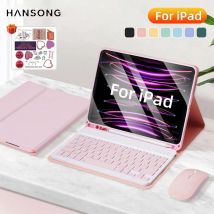For iPad Keyboard Case For iPad 2025 iPad Air 11in 13in M2 M3 Pro 11in 13in M4 Pro 11 12.9 10.2 9/8/7th 10/11th 9.7 Air 3 2 Case