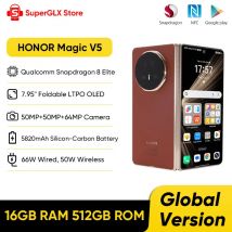 Oryginalny Nowy HONOR Magic V5 Global Version 5G Składany Ekran LTPO OLED 120Hz 7,95 cala Kamery 50MP Snapdragon 8 Elite 5820mAh 66W