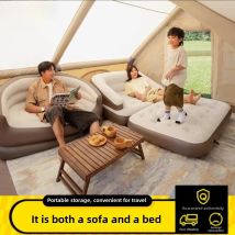 Garten Sofas Aufblasbare Bett Doppel Aufblasbare Luft Sofa Outdoor Tragbare Faltbare Camping Paar Auto Hinten Auspuff Kissen Bett