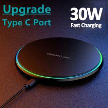 Bezprzewodowa ładowarka 30 W do iPhone'a 15 14 13 12 X Pro Max Indukcyjna stacja dokująca do szybkiego ładowania do Samsung S23 S22 Xiaomi Huawei