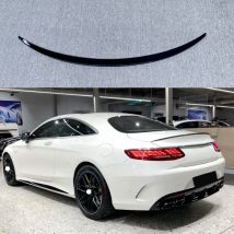 For Mercedes Benz S Class Coupe W217 C217 S63 2 Door Car Rear Spoiler Wing Lip Cover Body Kit By ABS 2014 To 2020 car