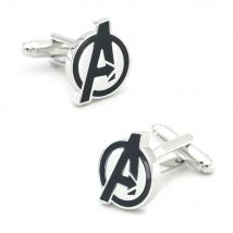 Men's Cuff Links Super Heroes Movie Design Quality Brass Material Black Color Cufflinks Wholesale&retail